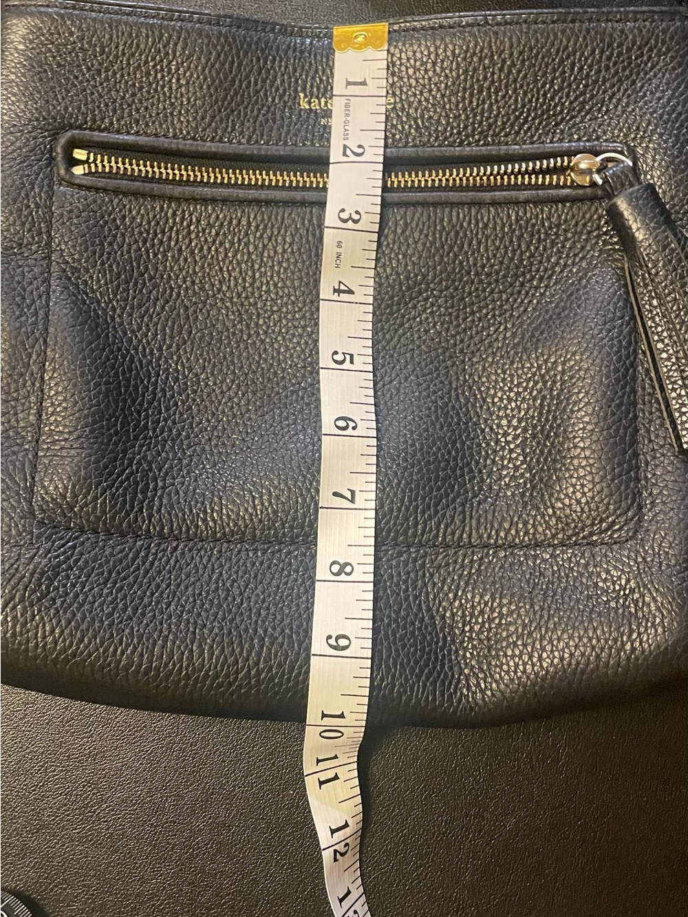 Kate Spade Chester Street Dessi Black Pebbled Leather Crossbody Bag Tassel - Picture 2 of 7